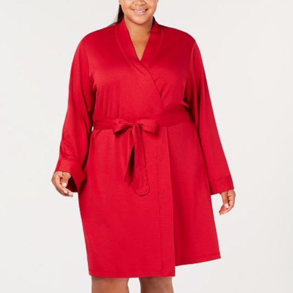 Charter Club Other - New Charter Club Plus Size RED French Terry Robe